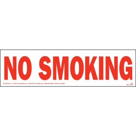 No Smoking Magnetic Sign 21" x 6"