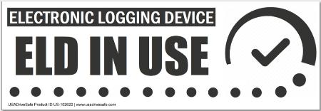 E-Log Device In Use ELD Electronic Log Book In Use Sticker 2.5 x 8.0 p185 | UK E-Log Device In Use ELD Electronic Log Book In Use Sticker 2.5 x 8.0 p185 | UK