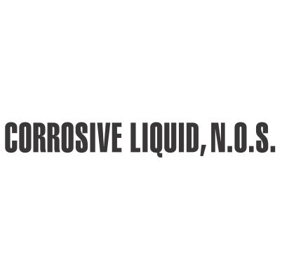 Corrosive Liquid NOS Bulk Tank Marking