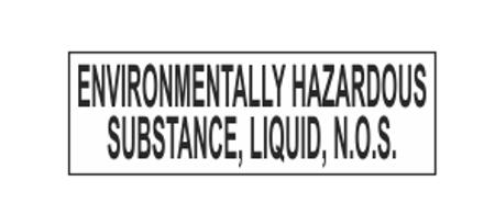 Environmentally Hazardous Substance Liquid NOS Bulk Tank Label