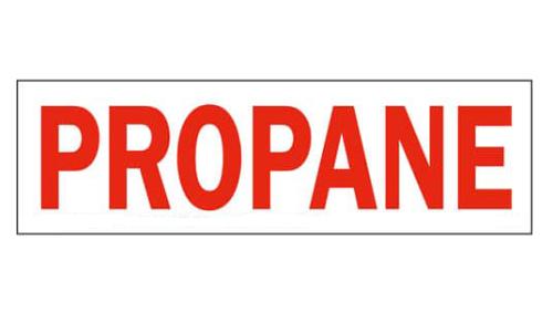 Propane Decal 10 x 3