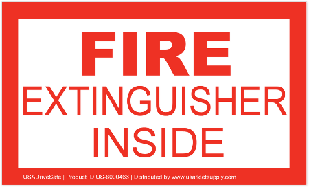 Fire Extinguisher Inside Decal