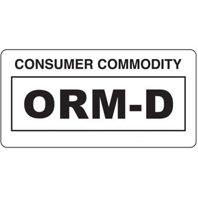 Consumer Commodity ORM-D Label