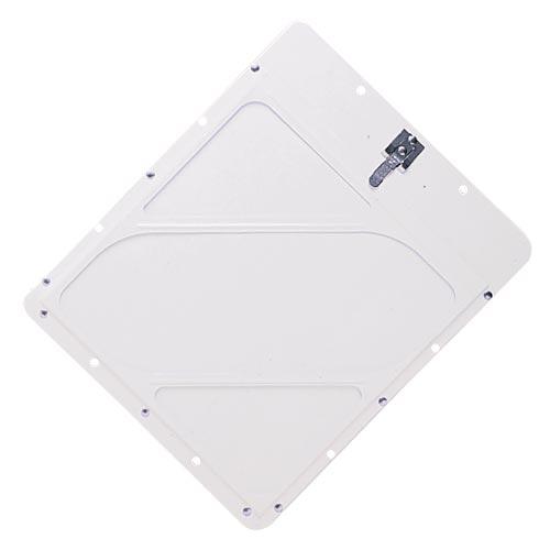 Riveted White Aluminum Placard Holder with Back Plate