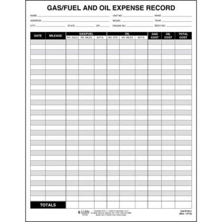 Gas and Oil Expense Record