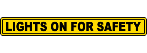 Safe Light Sticker Lights On For Safety Vehicle Decal – USADriveSafe