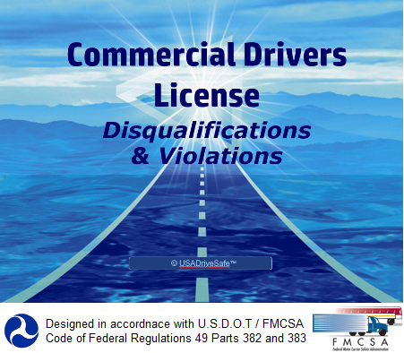 Cdl Disqualification CDL Disqualifications and Violations Instructional DVD β USADriveSafe