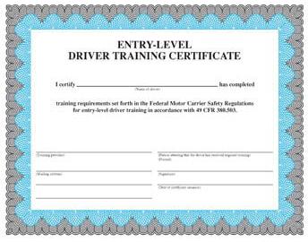 Entry Level Driver Training Certificate – USADriveSafe
