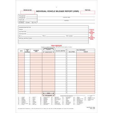 Individual Driver Vehicle Mileage Report IVMR