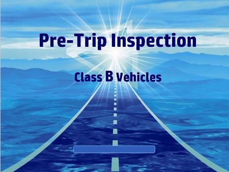 Pre-Trip Inspection Class B CDL Training DVD